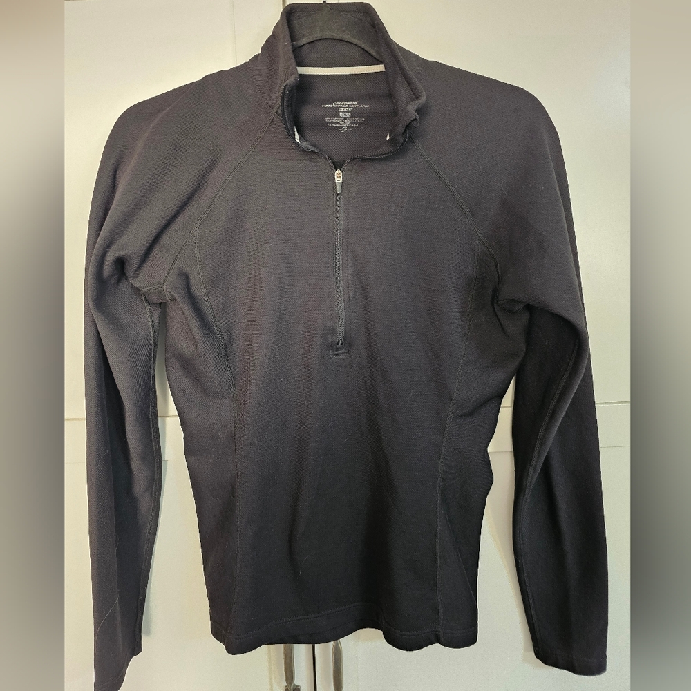 Patagonia Women’s Capilene Midweight Zip-Neck Base Layer Top Black Size Medium